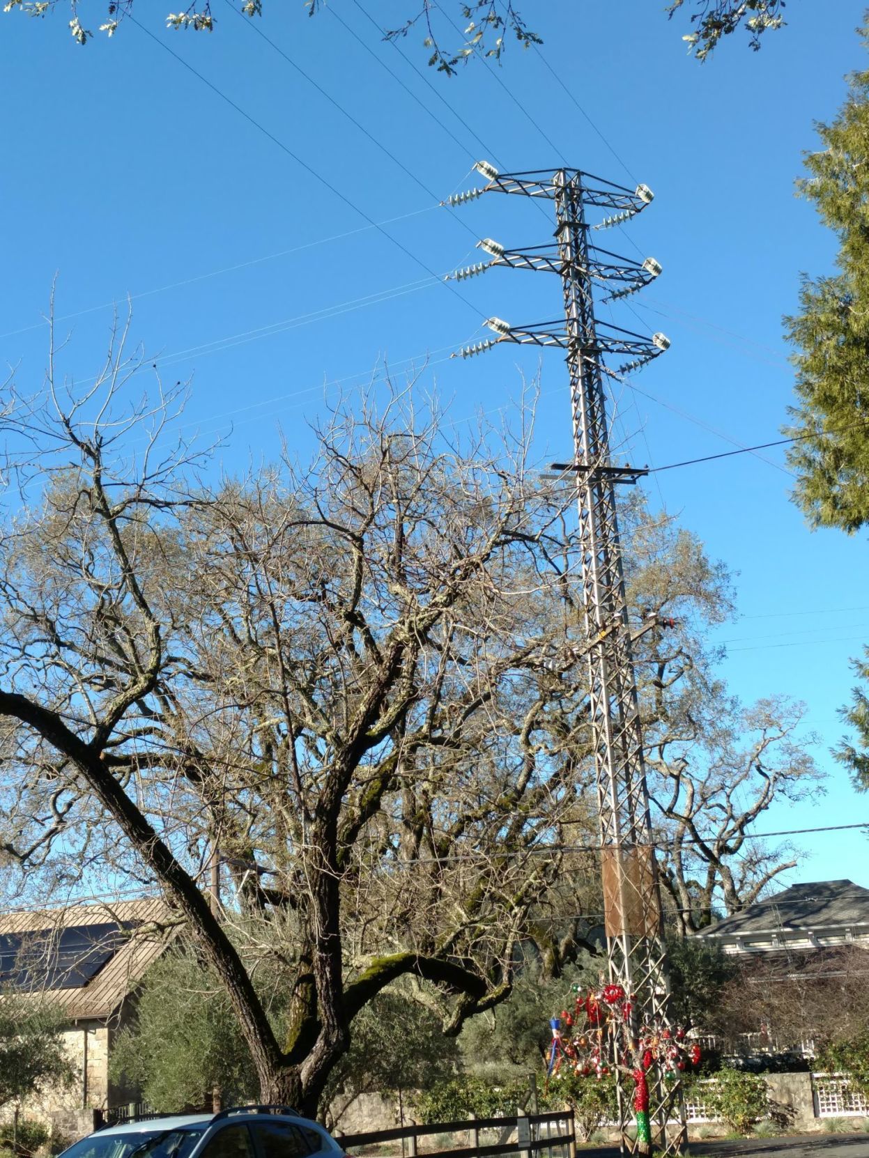 Electrical tower in St. Helena